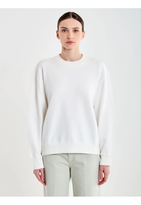 Basic Crewneck Sweatshirt White