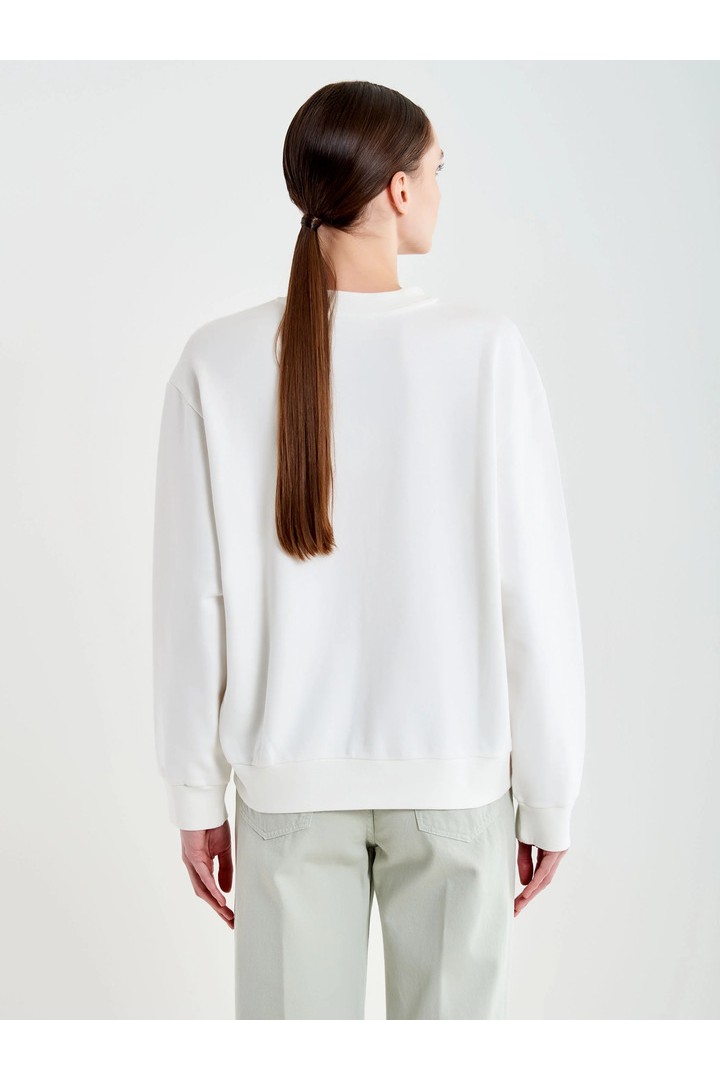 Basic Crewneck Sweatshirt White