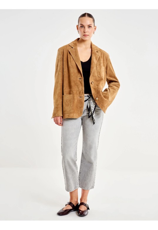 Suede Leather Over Jacket