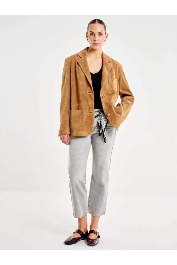 Suede Leather Over Jacket