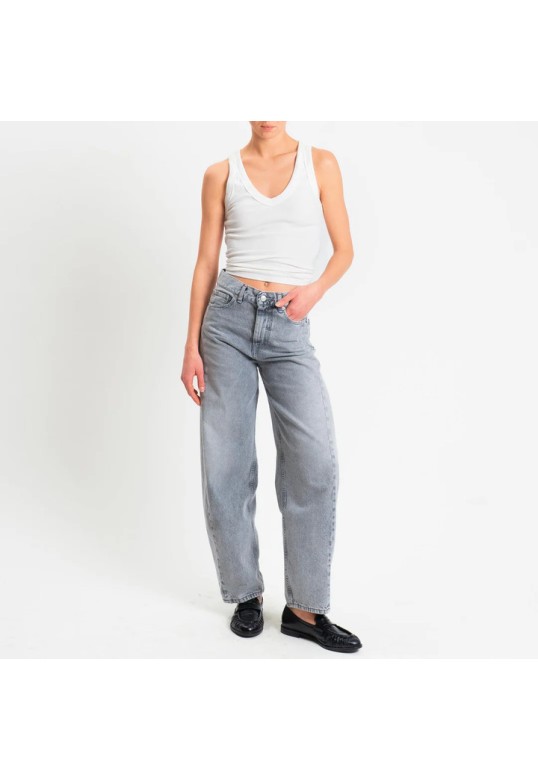 CHIARA BARREL FIT JEANS GREY