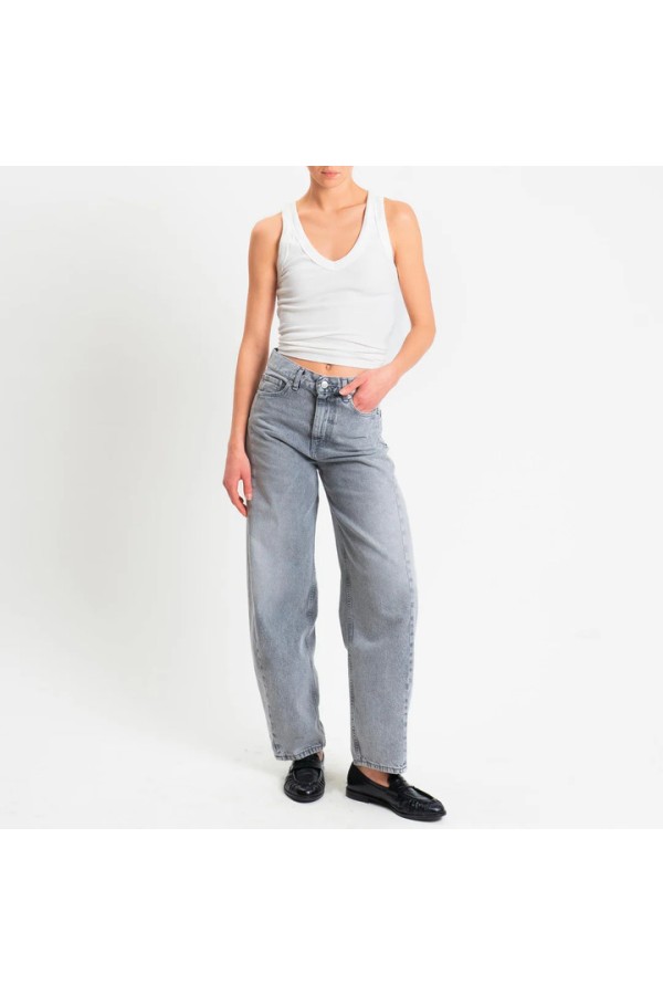 CHIARA BARREL FIT JEANS GREY