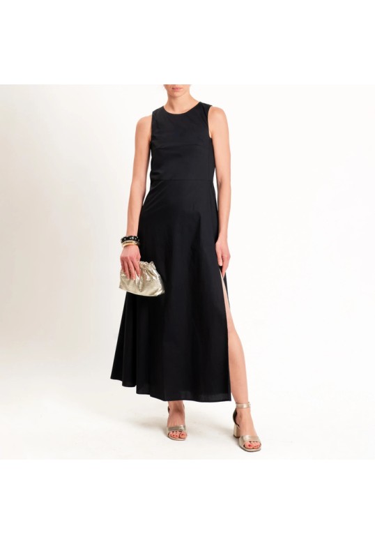 POPLIN DRESS BLACK