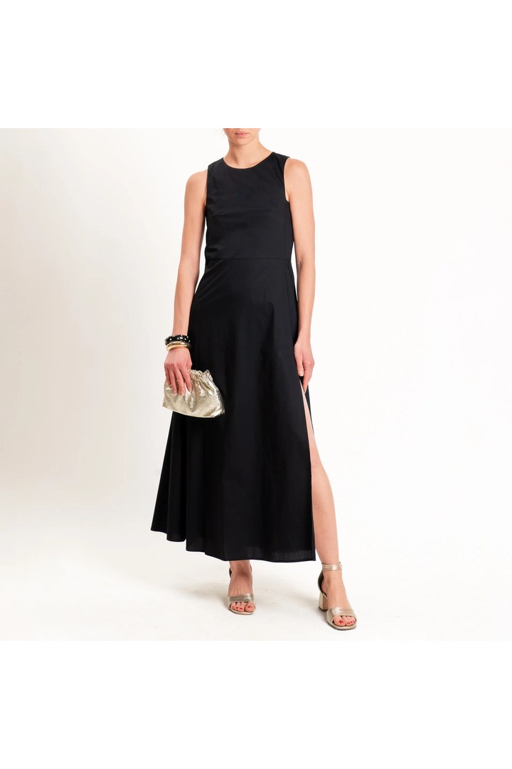 POPLIN DRESS BLACK