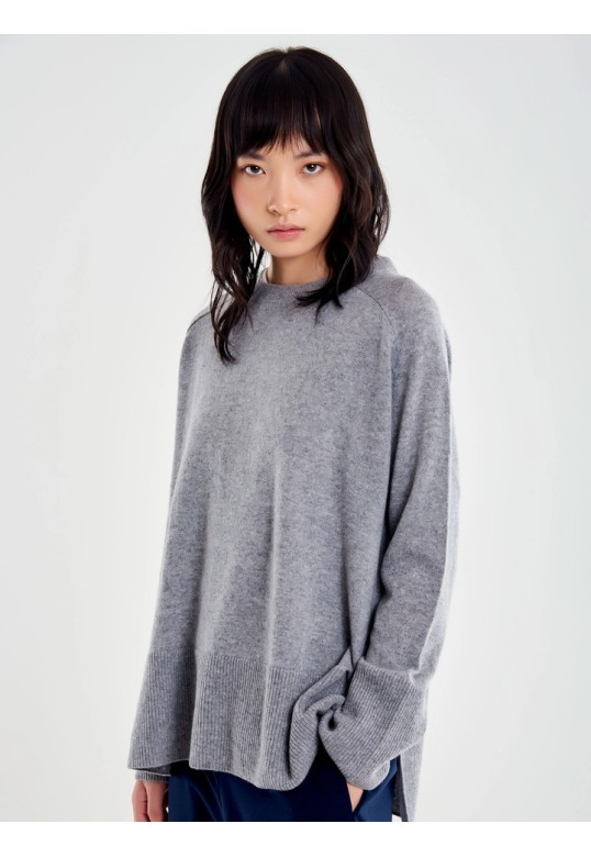 CREW-NECK JUMPER GREY