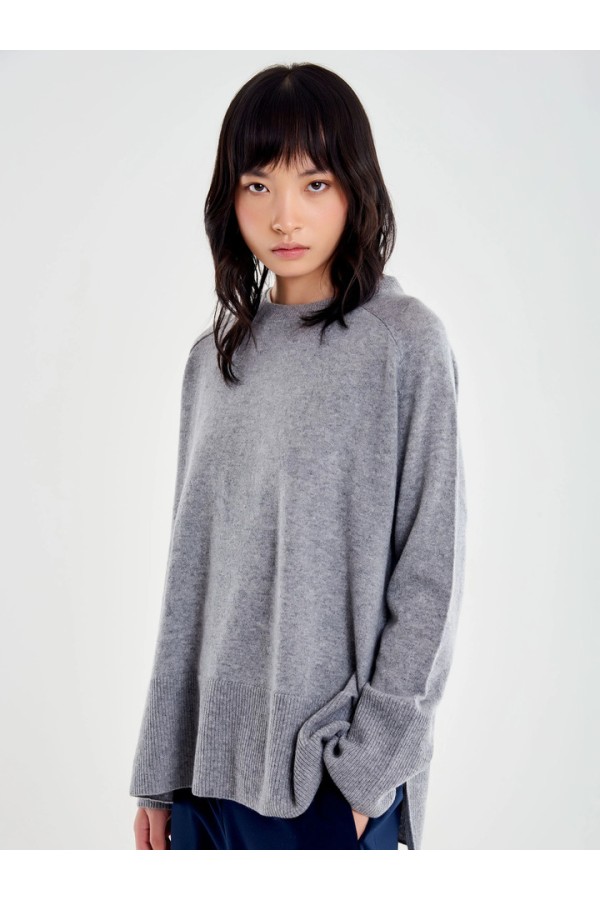 CREW-NECK JUMPER GREY