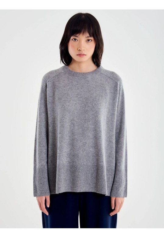 CREW-NECK JUMPER GREY