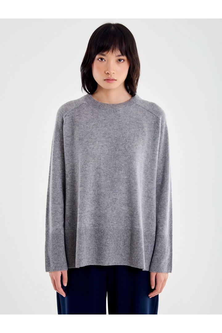 CREW-NECK JUMPER GREY