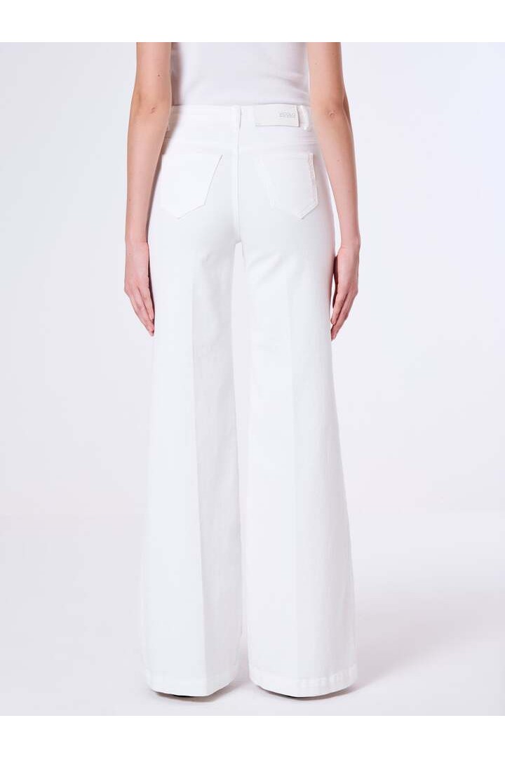 White Giudith Jeans with Buttons