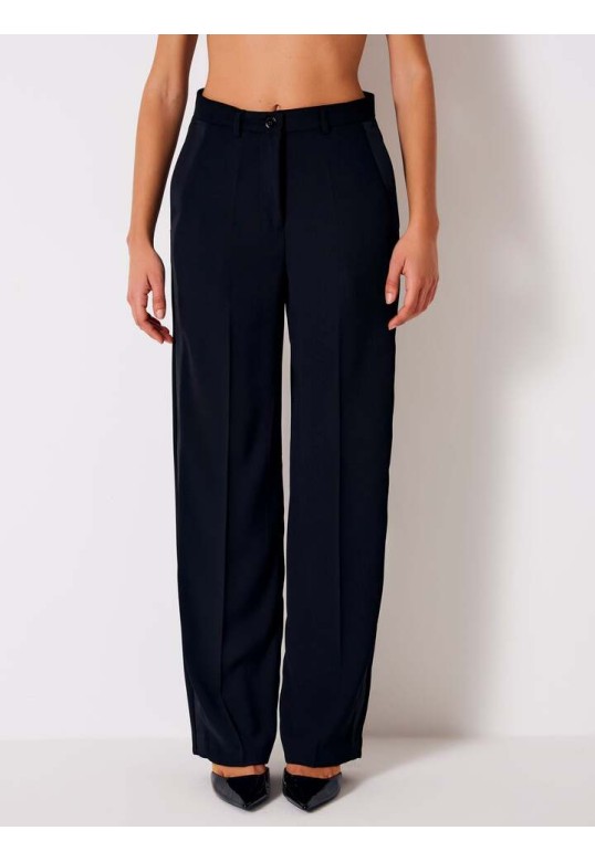 Trousers with Satin Detail 