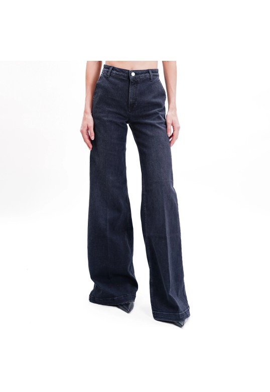 Elena Jeans wide leg black