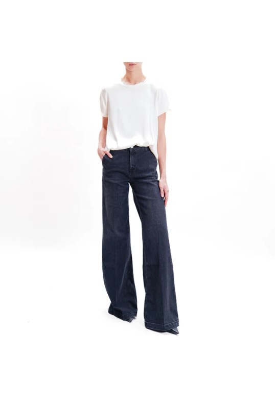 Elena Jeans wide leg black