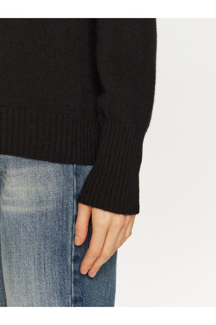 Mixed Cashmere Sweater Black