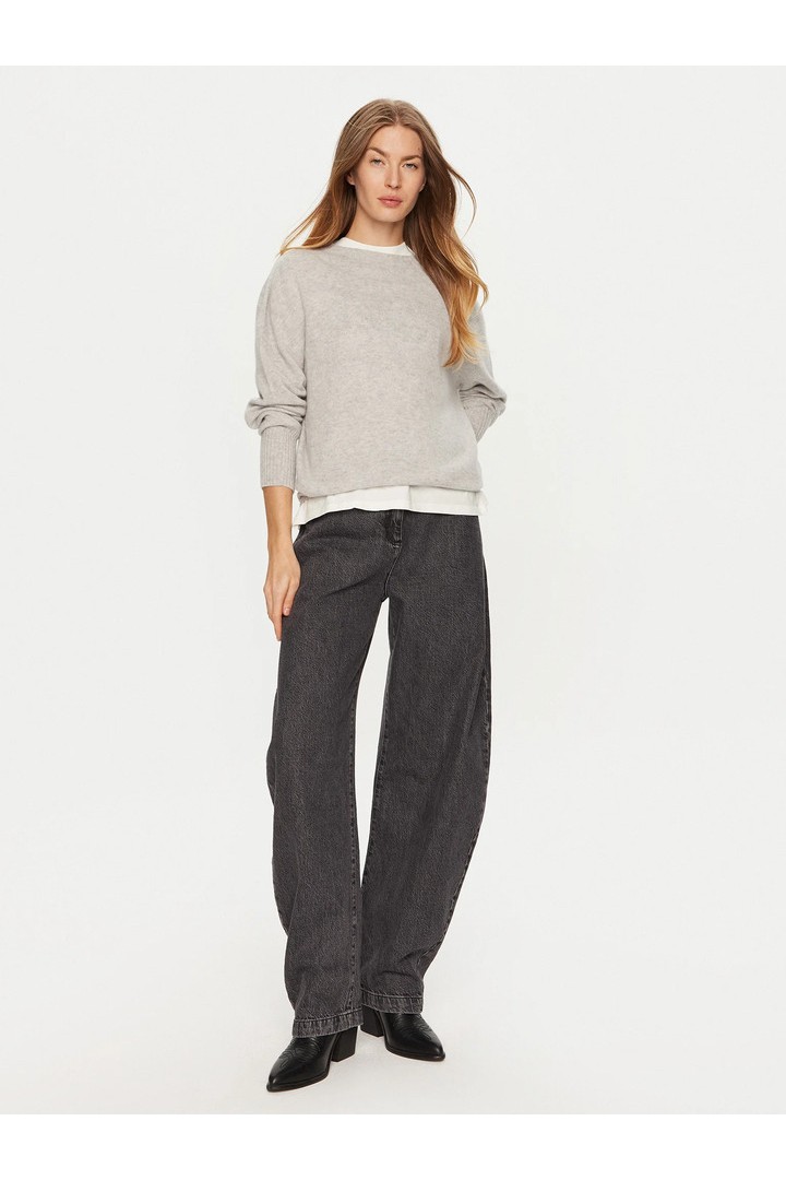 Mixed Cashmere Sweater Grey