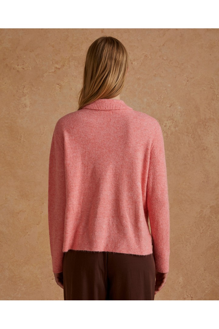 POLO SWEATER PINK