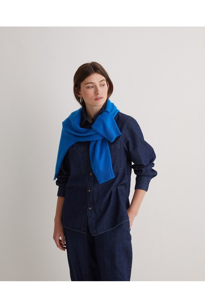 Blue denim shirt