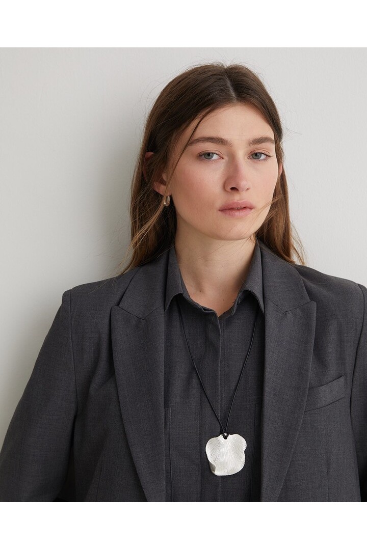 Grey wool suit jacket