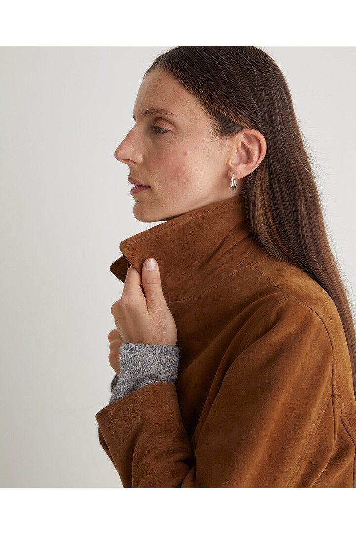 Brown 100% suede jacket