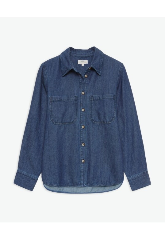 Blue denim shirt