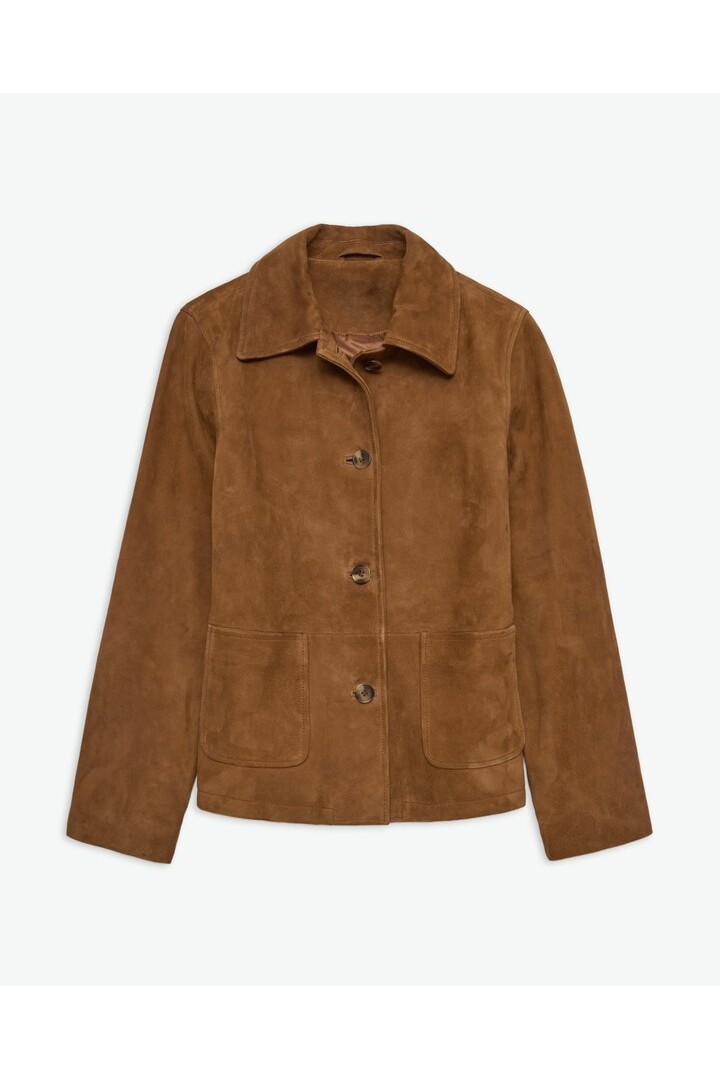 Brown 100% suede jacket