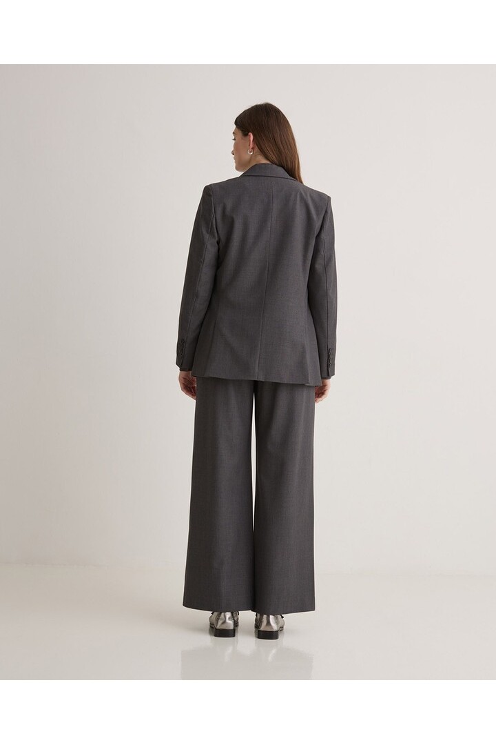 Grey wool suit jacket