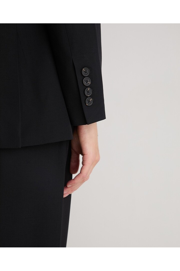Black wool suit jacket