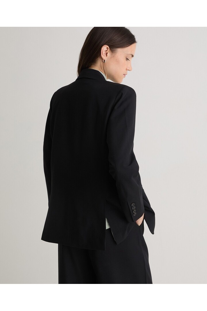 Black wool suit jacket