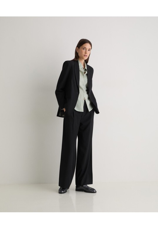 Black wool suit jacket