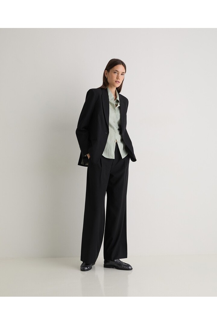 Black wool suit jacket
