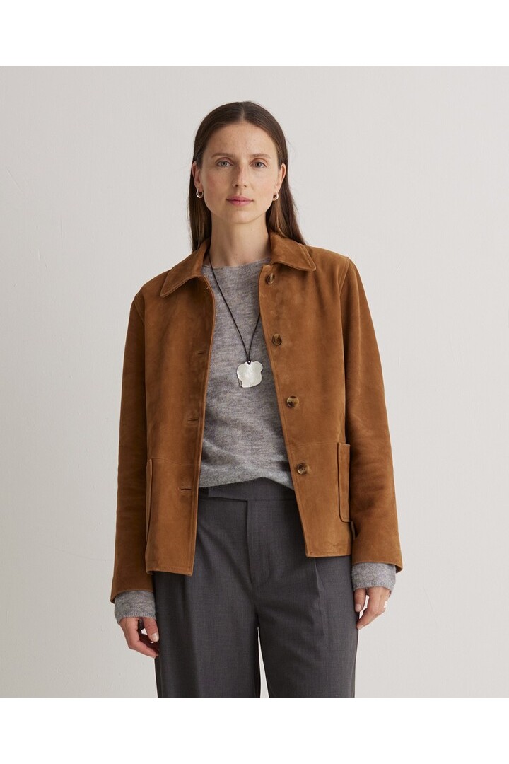 Brown 100% suede jacket