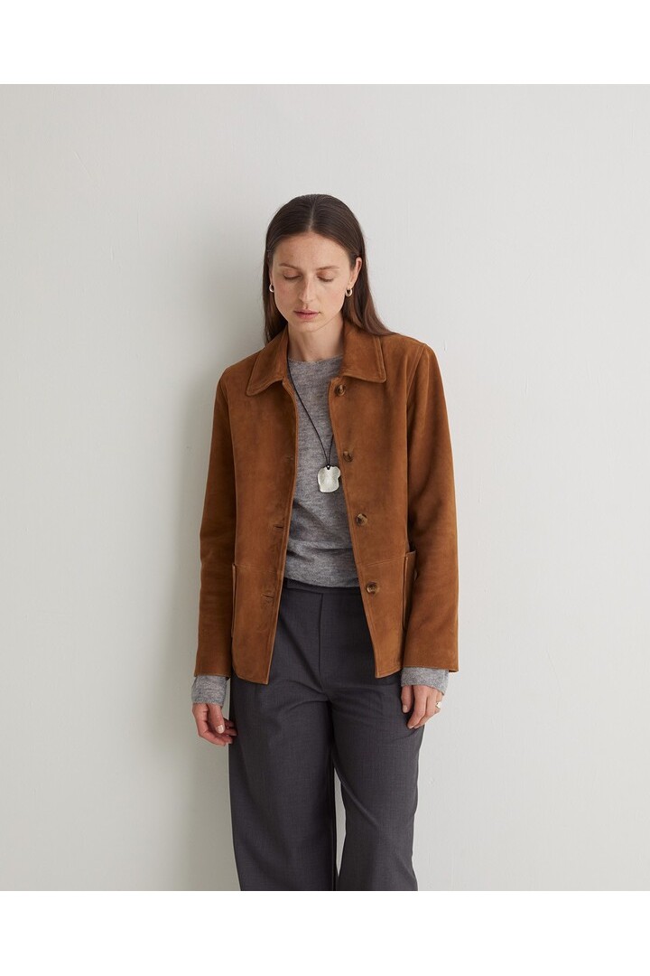 Brown 100% suede jacket