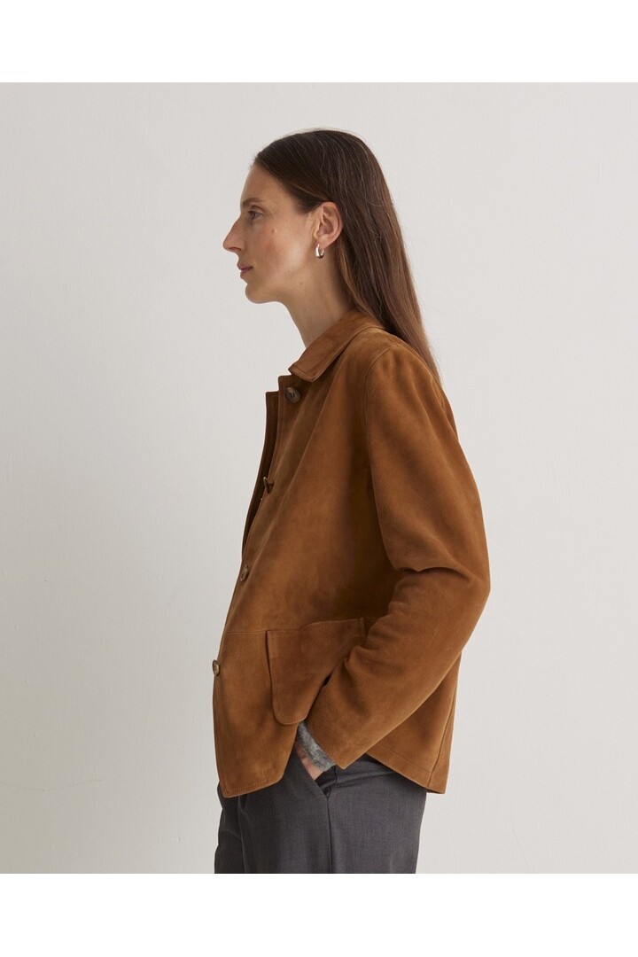 Brown 100% suede jacket