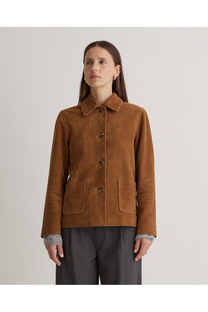 Brown 100% suede jacket
