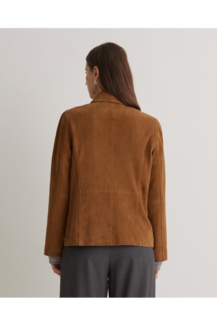 Brown 100% suede jacket
