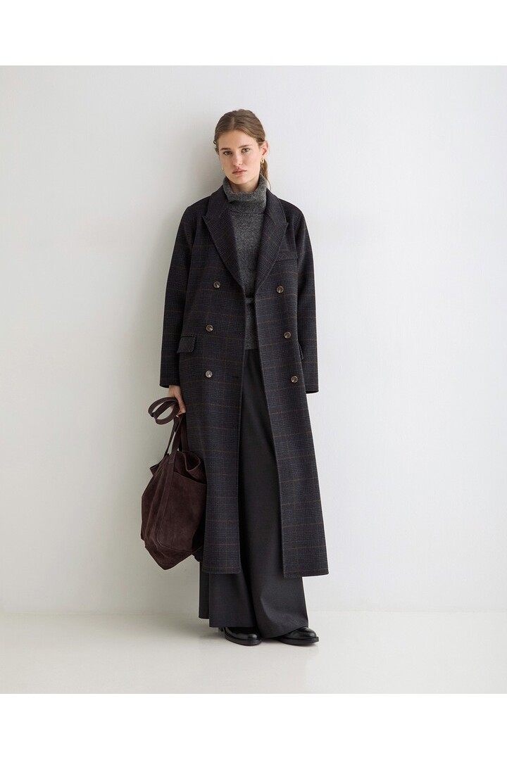 OVERSIZE HIGH-NECK SWEATER DARK GREY