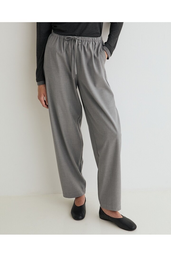 HIGH-WAISTED BALLOON TROUSERS GREY