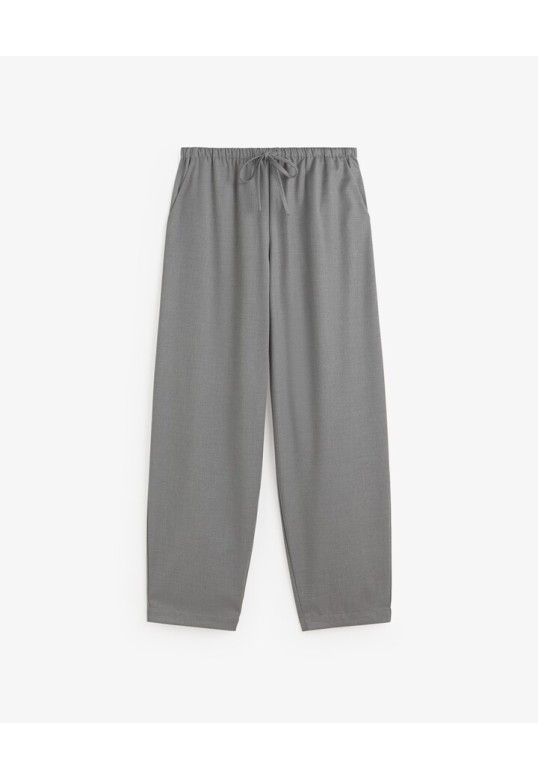 HIGH-WAISTED BALLOON TROUSERS GREY