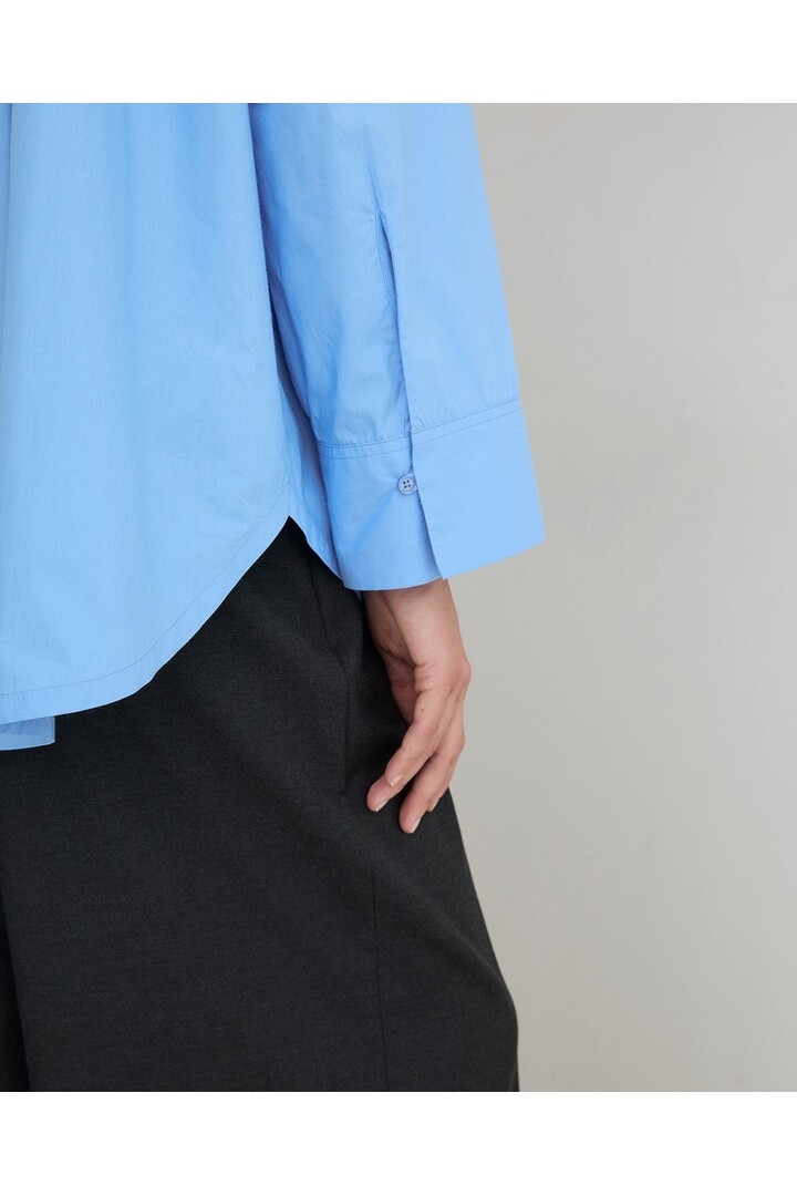 OVERSIZE POPLIN SHIRT BLUE