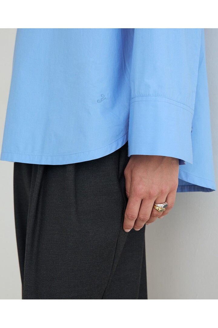 OVERSIZE POPLIN SHIRT BLUE