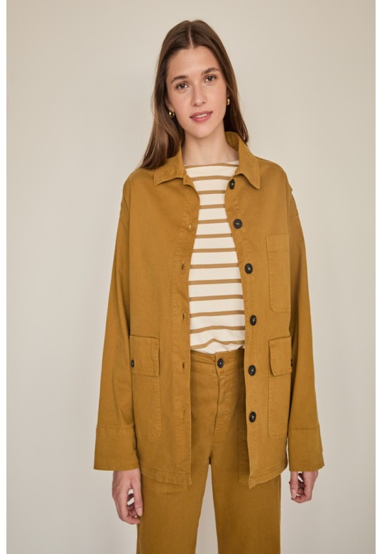 JACKET WITH POCKETS OLIVE