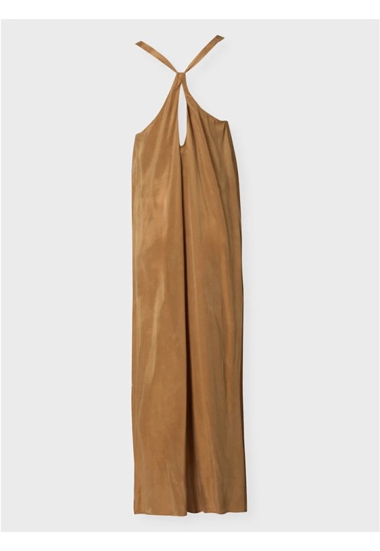 ZOYA LONG DRESS BROWN