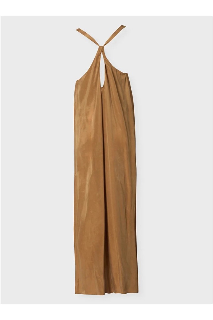 ZOYA LONG DRESS BROWN