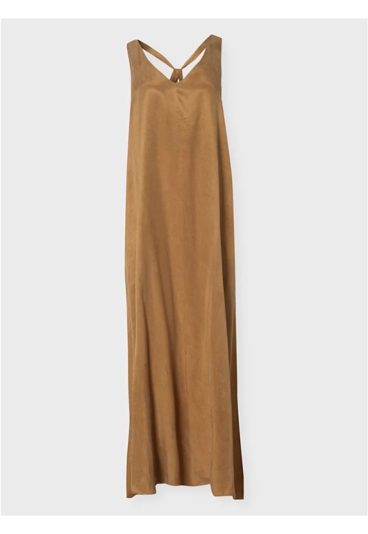 ZOYA LONG DRESS BROWN