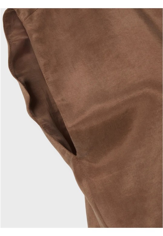 ZOYA SLEEVELESS CROP TOP BROWN