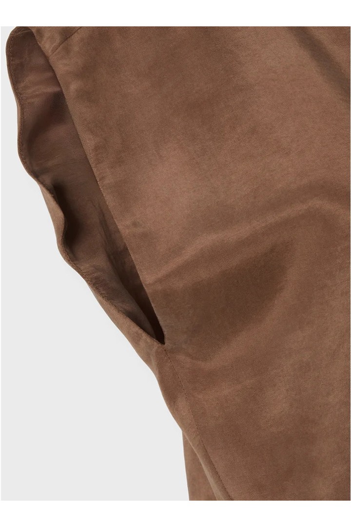 ZOYA SLEEVELESS CROP TOP BROWN