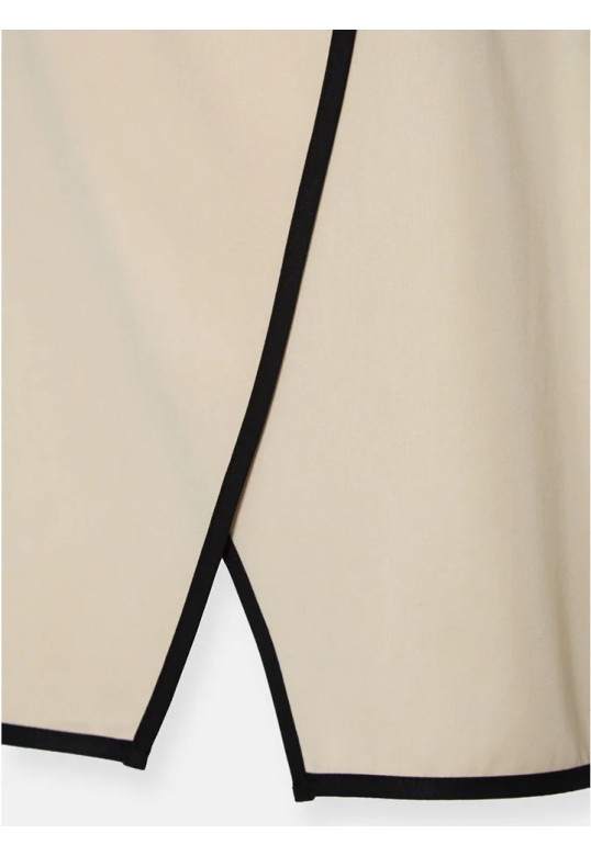 ZOYA SLEEVELESS TOP VANILL BLACK