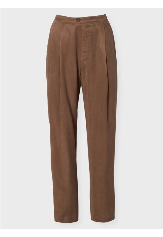 ZOYA CROP PANTS BROWN