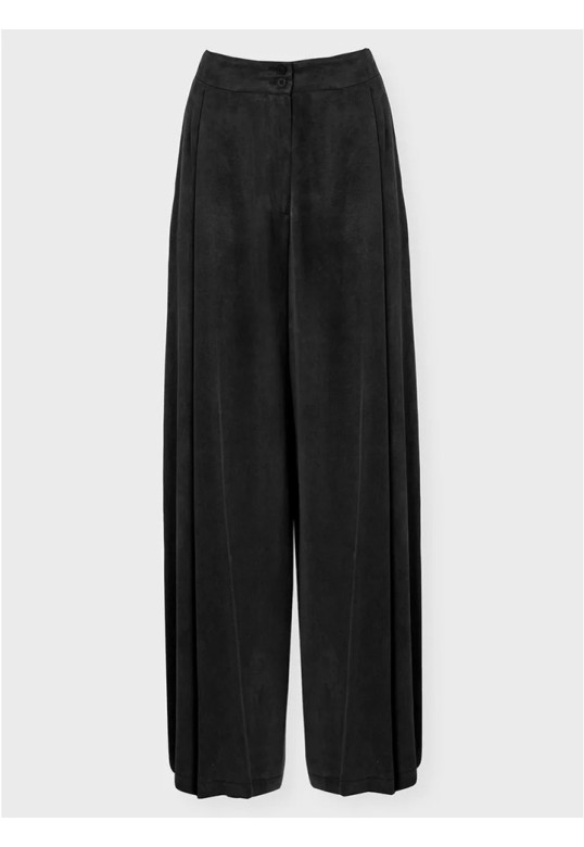 ZOYA PLEATED PANTS BLACK