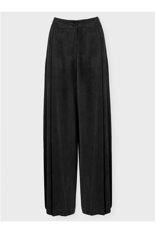 ZOYA PLEATED PANTS BLACK