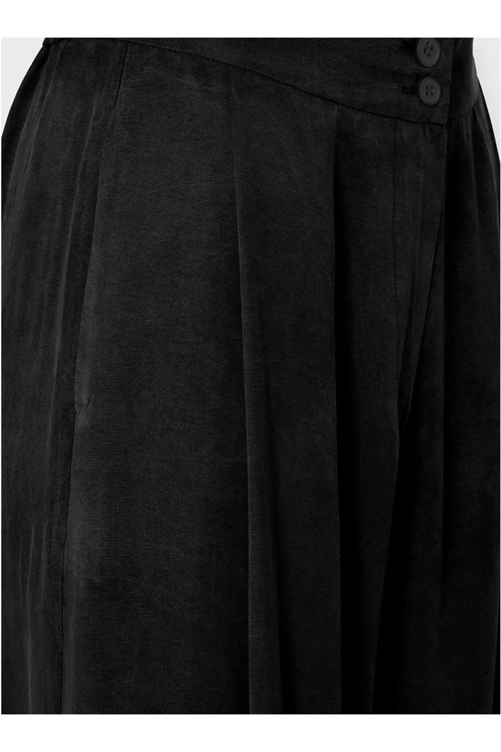 ZOYA PLEATED PANTS BLACK